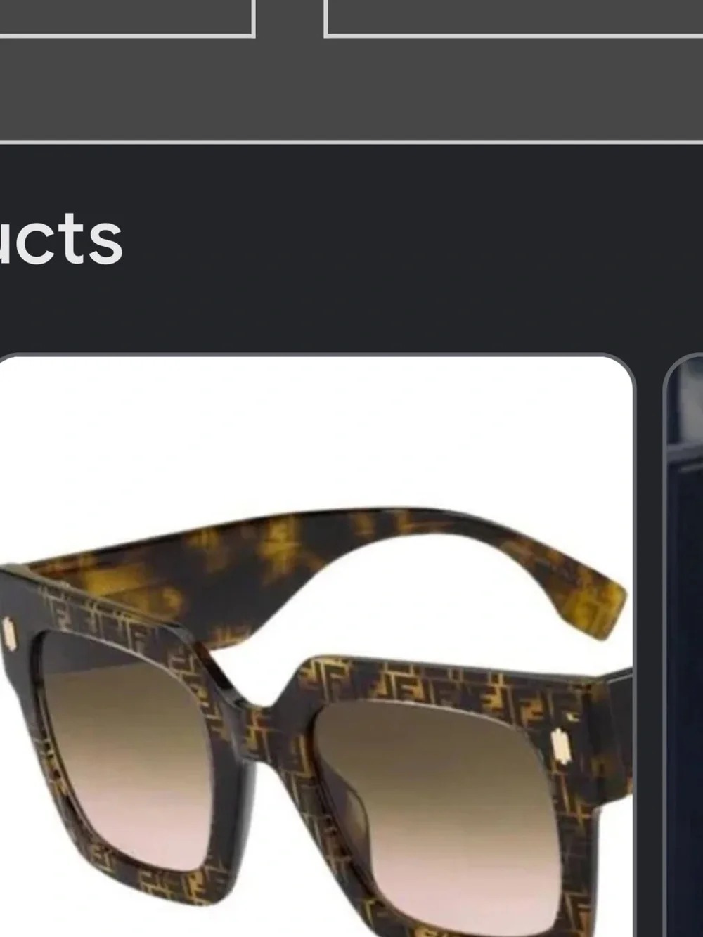 Fendi Women's Tortoiseshell Frame Sunglasses with Brown Lenses FF0458/G/S